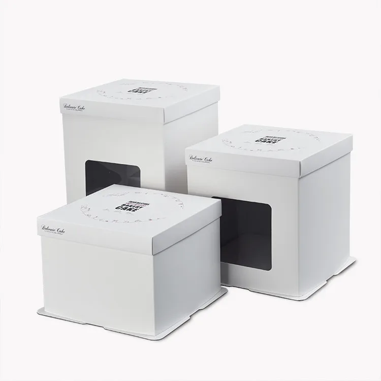 
Custom cake packaging box with windows 