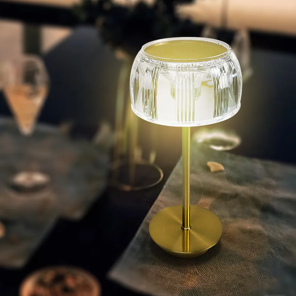 Modern Lamps Home Decor Dimmable Bedside Touch Metal LED Table Lamp Restaurant Bar