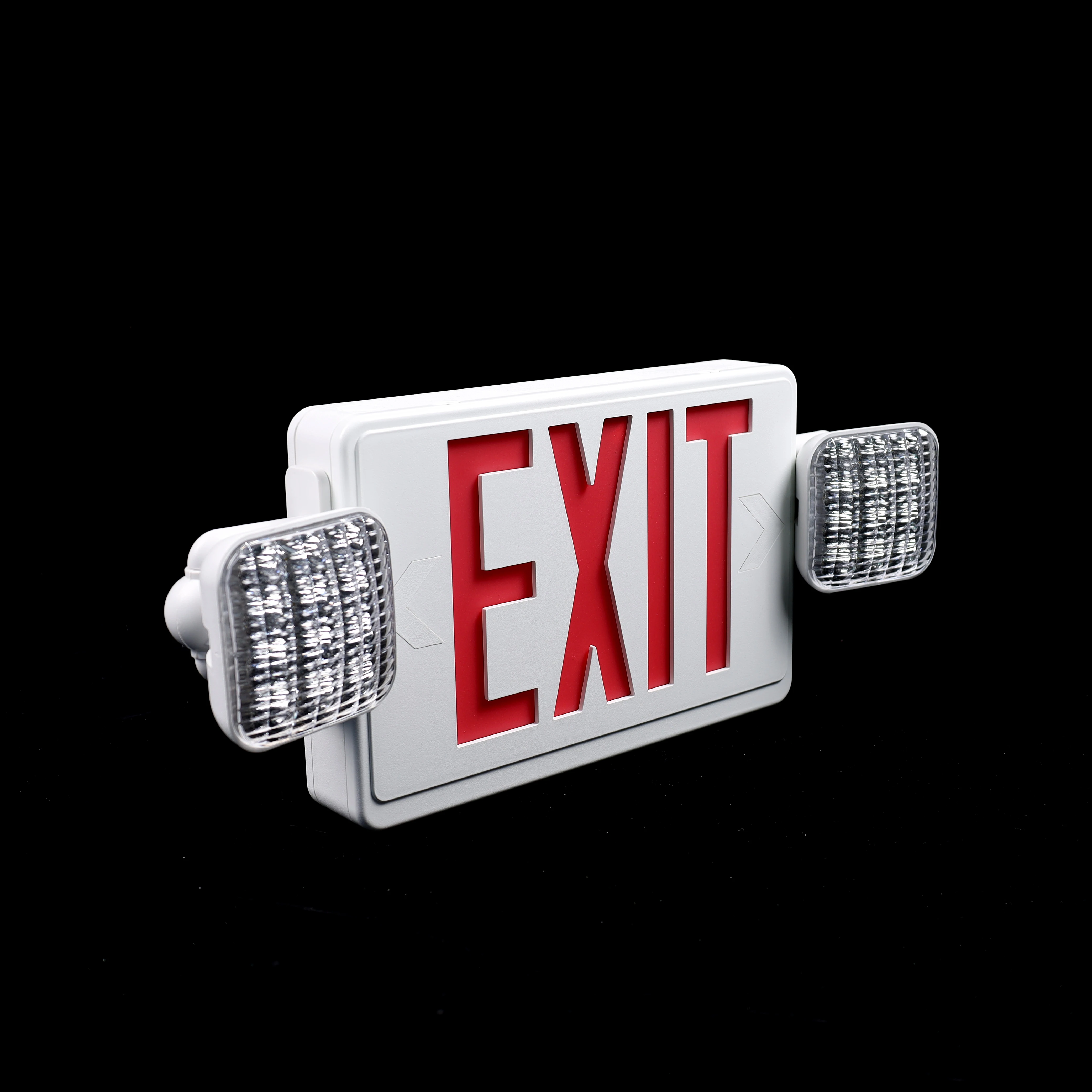 Fire Light Adjustable And Rechargeable Double Head Emergency Exit Light Exit Safety Sign Light