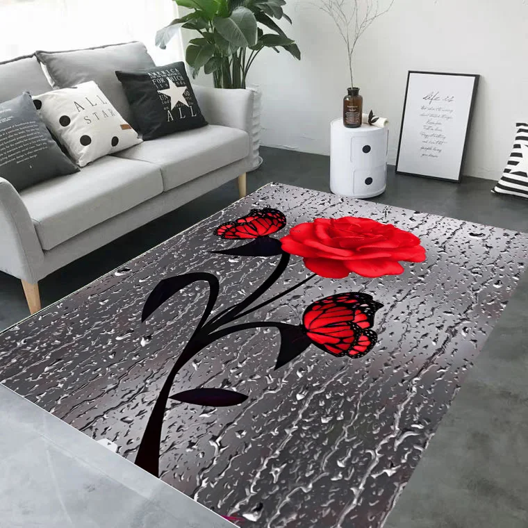 wholesale hot selling custom area rug crystal velvet digital printed 3d carpet