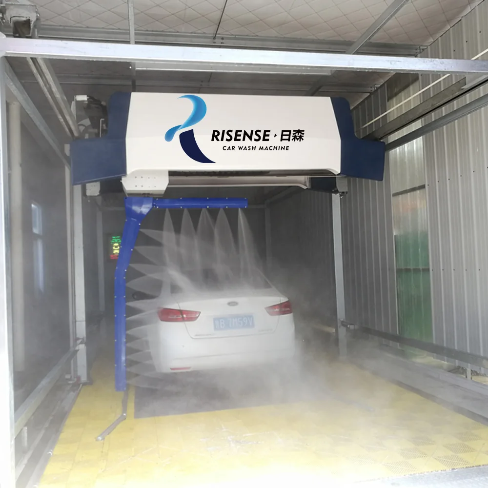 2021  risense Automatic touchless 360 carwash high pressure car wash/robot car wash equipment machine Laser Led lava