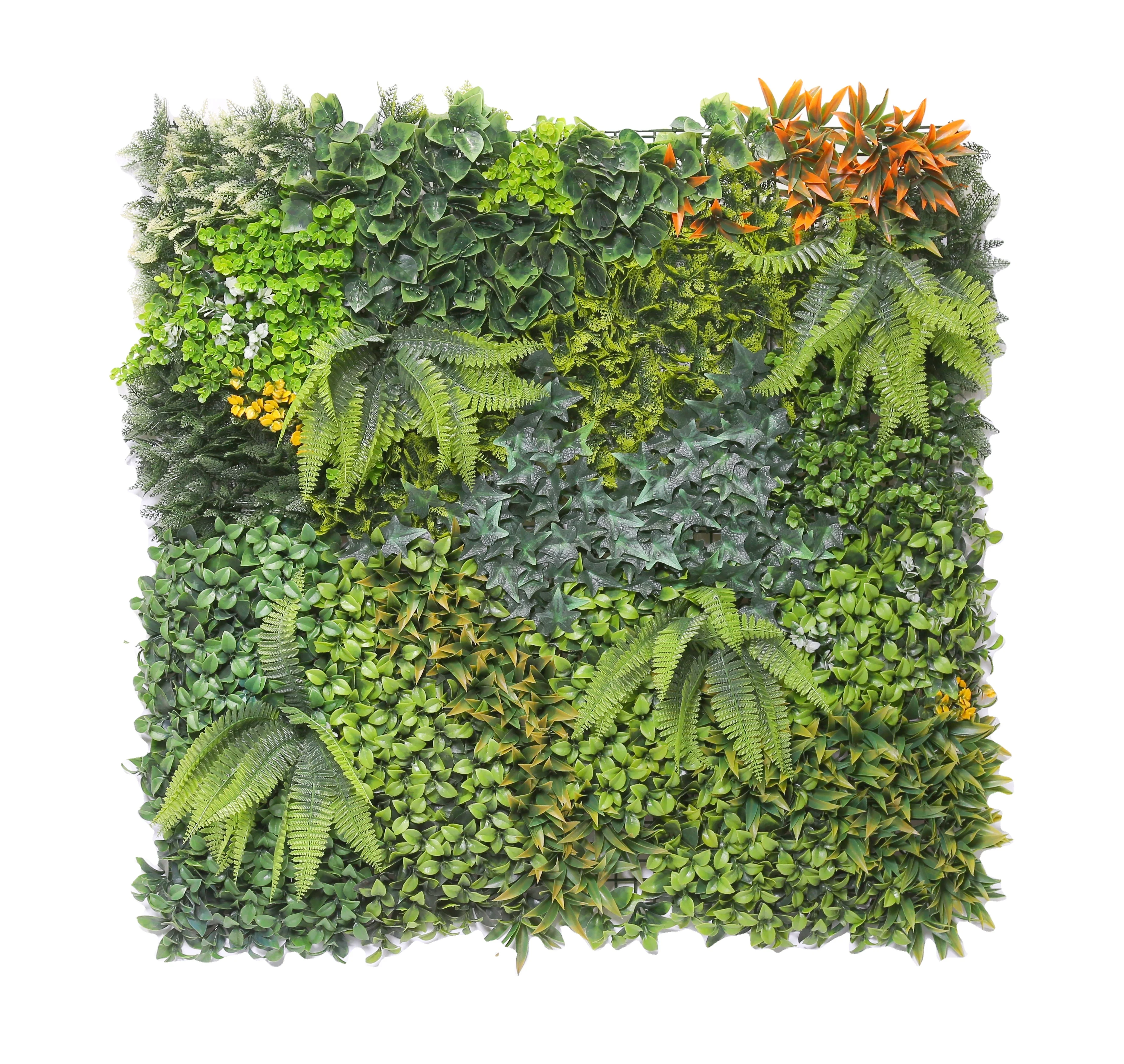 Wall Hanging Artificial Grass Plants UV-Certified Glass for Outdoor Privacy & Interior Design
