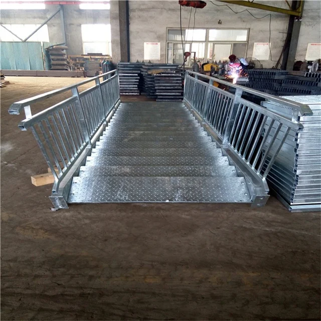 High Quality Wholesale Nice Appearance Non-Slip Water Permeable Ditch Cover Steel Ladder