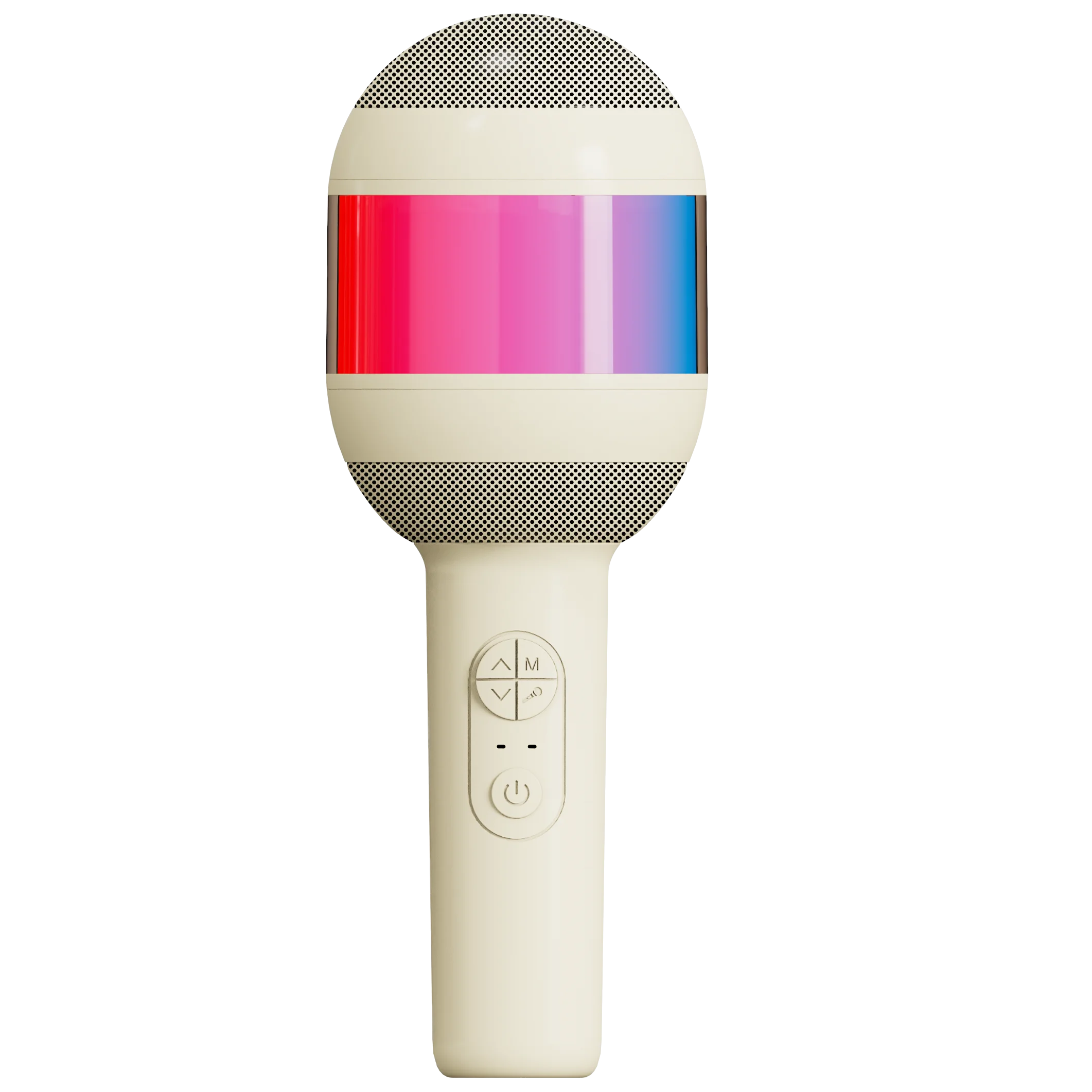 Hot Sell Wireless Karaoke Condenser Microphone LED Lights Portable Handheld Karaoke Mic Speaker