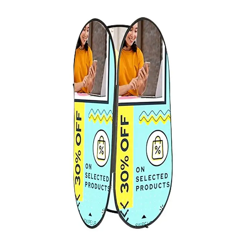 Exhibition Outdoor Trade show advertising  sport event Custom print folding Horizontal POP UP A Frame Banners