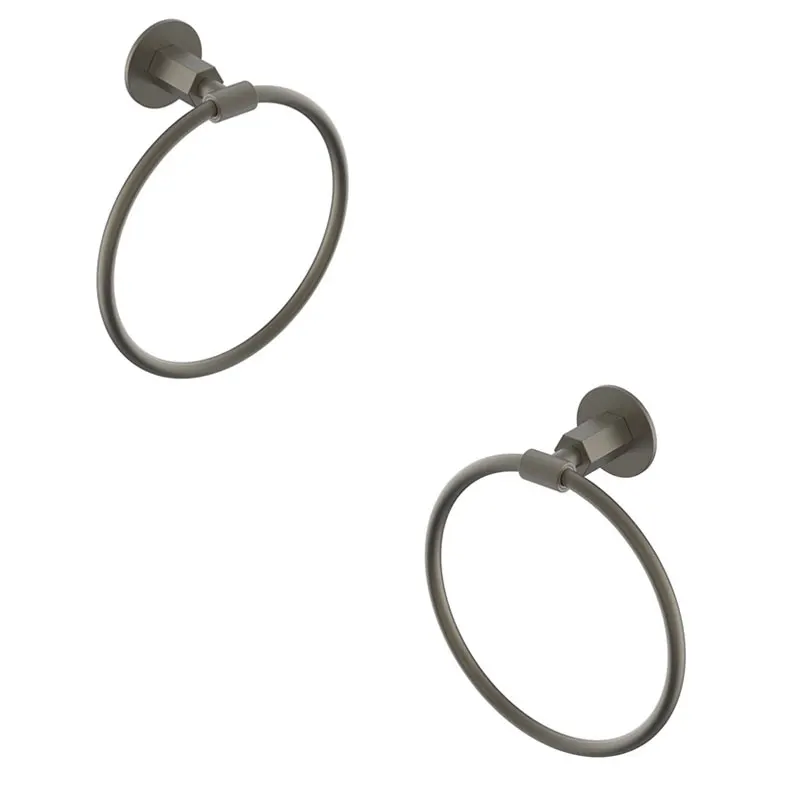 Brass Nickel Brushed Color Bathroom Accessories Wall Mounted Round Towel Ring