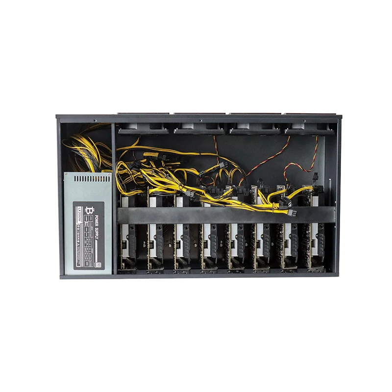 В наличии алюминиевый корпус GPU 8 BAY сервера с графическими картами RTX 3070 для компьютера 1500 Вт