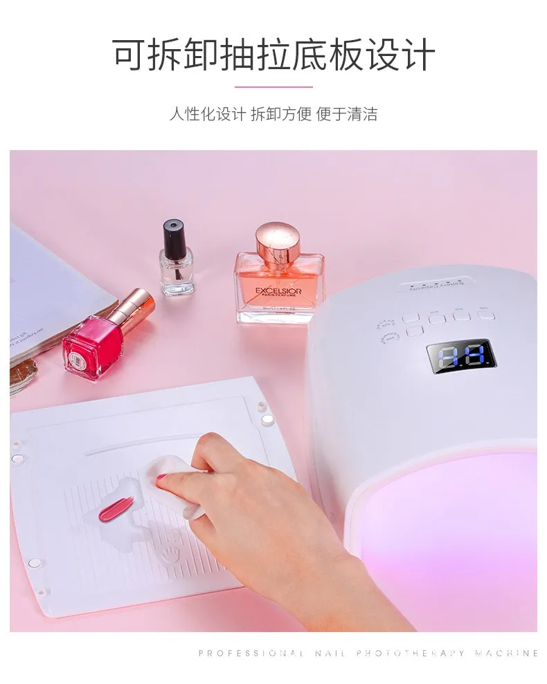 Foretrend Professional 60W uv gel nail lamp portable manicure dryer machine