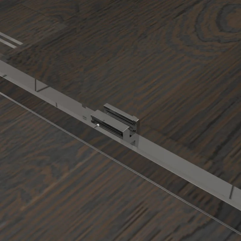 Factory Price Chrome Shower Enclosure Double Sliding Door Tempered Glass Shower Partition Shower Door