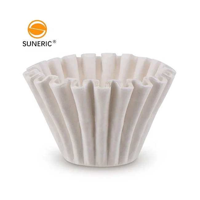 Multi Sizes Natural Wave Bowl Coffee Powder Paper Bag Drip Filter Cake Shape Hand Drip Coffee Paper Filter