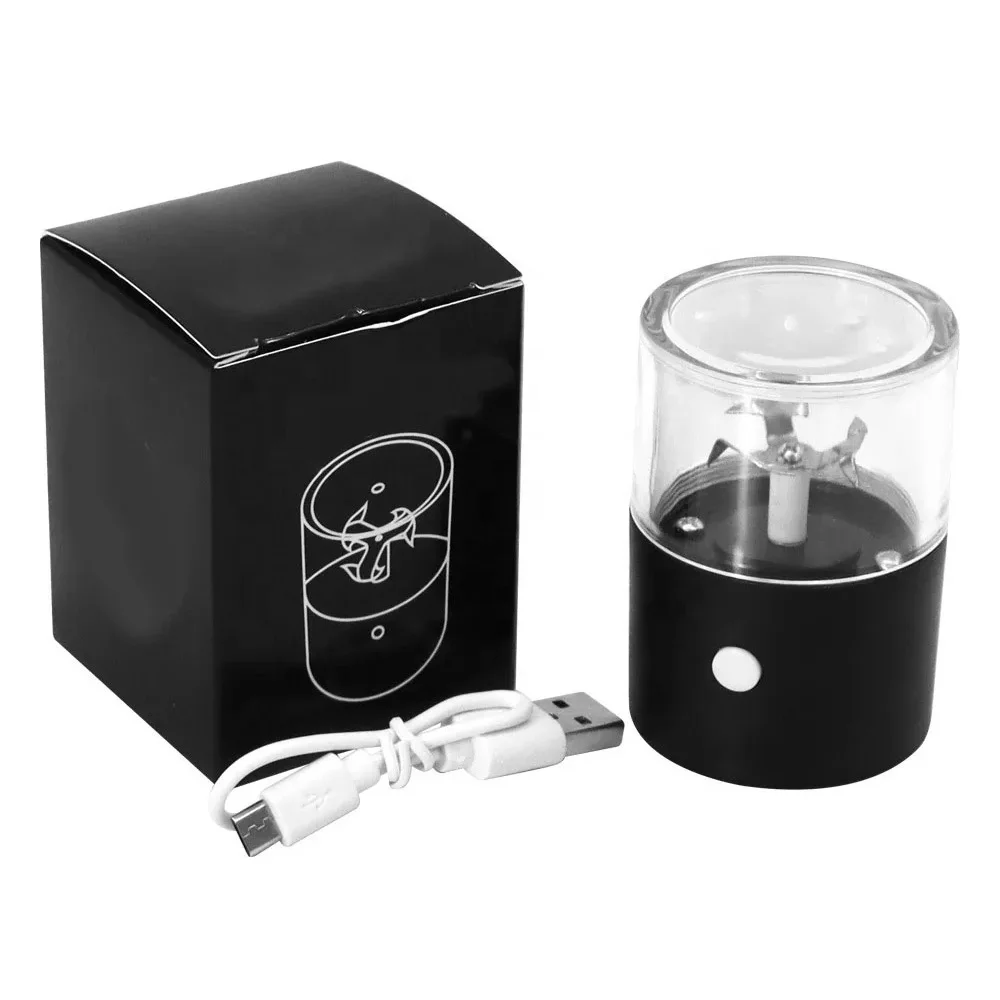 Оптовая продажа пластиковая автоматическая электрическая шлифовальная машина для курения 50 мм перезаряжаемая мощная табачная сухая травяная специй