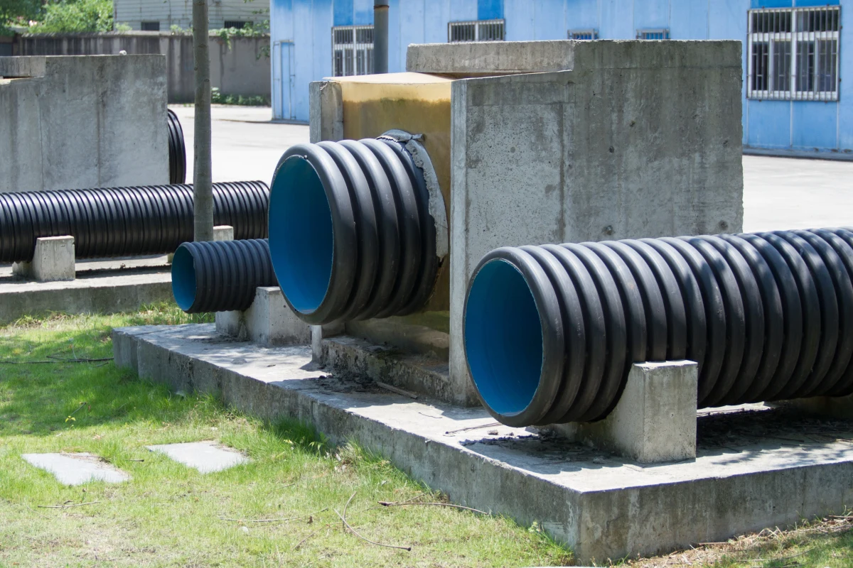 High Pressure 6mm Thick Double-Wall Corrugated PE/PP/PPS Plastic Drainage Pipe Soft Head Socket Connection Moulded EPDM NBR