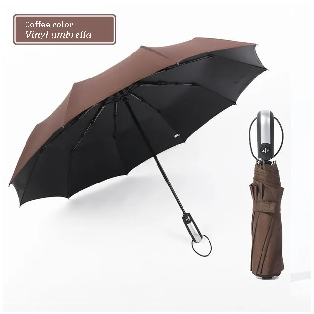 high quality Customized Fully automatic open and close 8 bone 10 bone folderable umbrella with custom logo printing