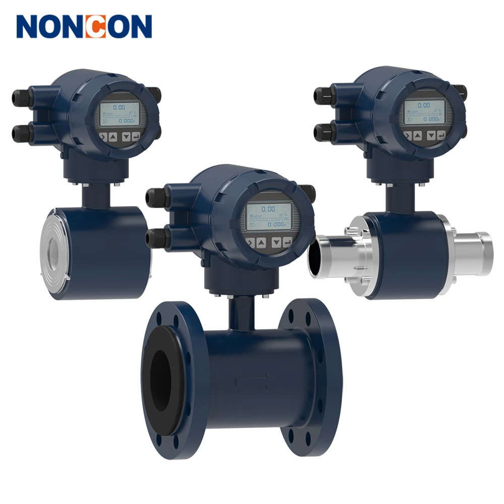 Flange type sanitary fast clamping flow meter water electromagnetic Beer magnetic flow meter DN32