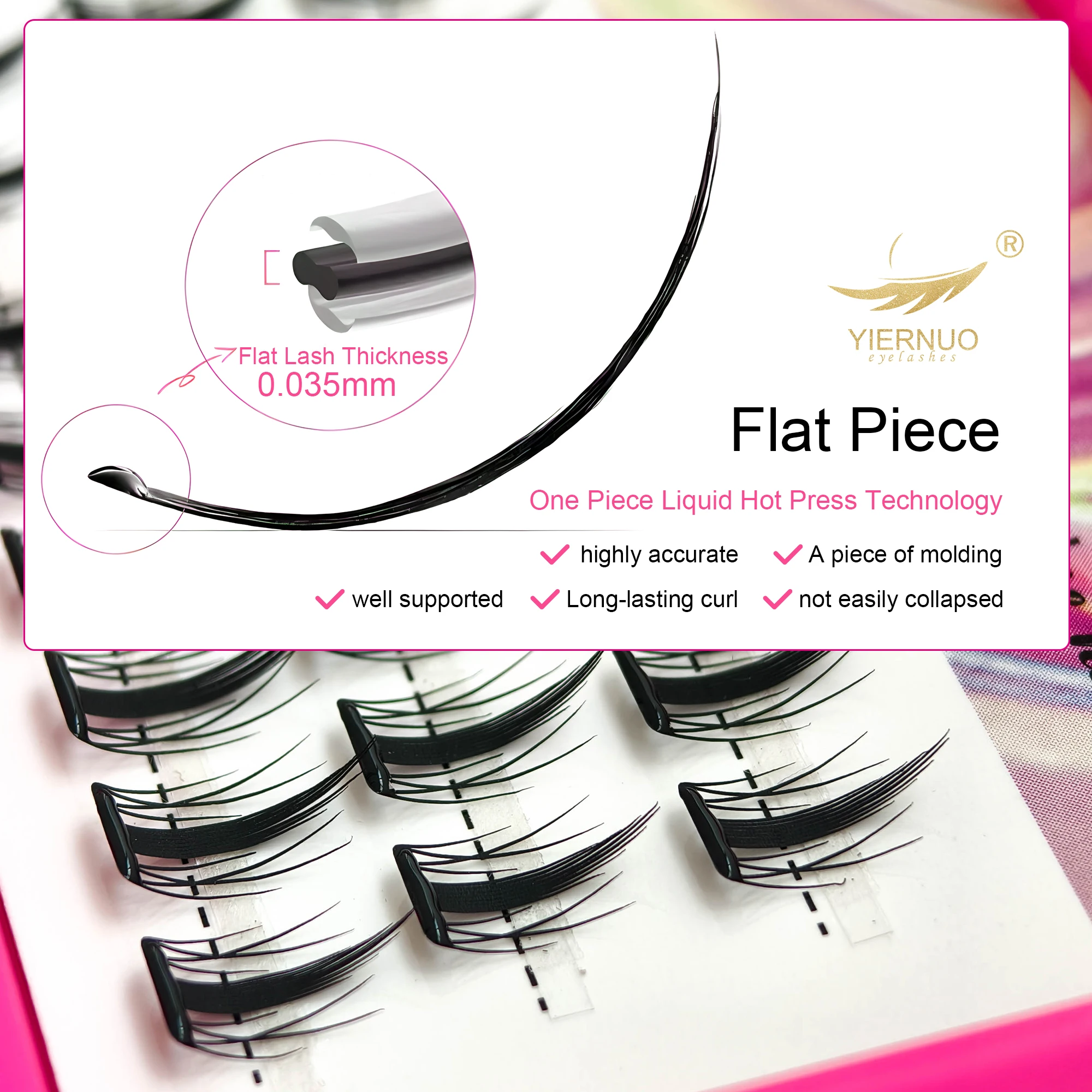 New Style Flat Pre-cut lash Self-adhesive false eyelash Self-adhesive false Silk Lashes Eyelash self adhesive eye lashes