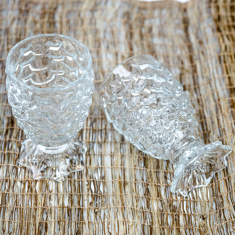 Blinkmax creative cocktail cocktail  fancy clear glass cocktails fish glass cup