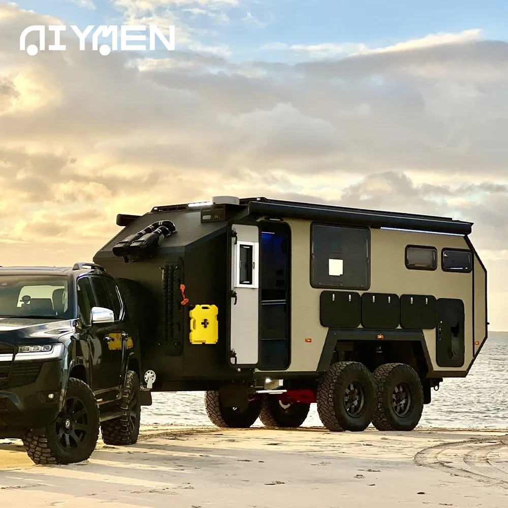 Aluminum Offroad Trailers Independent Suspension Mobile Caravan US Off-Road Hybrid Caravan