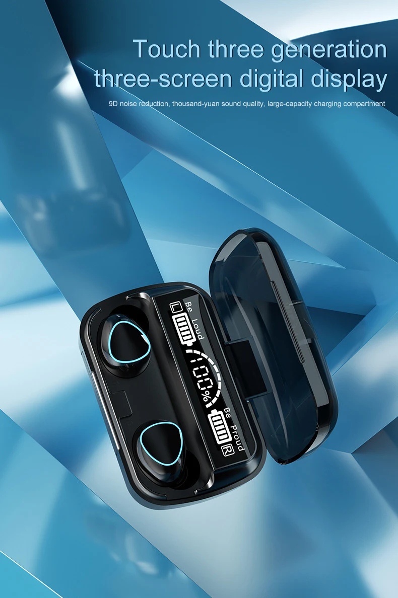 M10 Wireless TWS Headphone Earphones for Smart Phone Games True Wireless Earbuds in-Ear Headphones Headsets Microphone Airdots