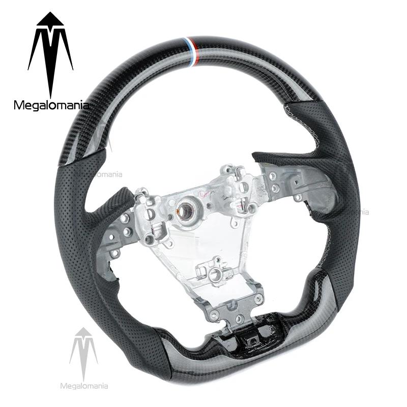 Fit For Subaru Legacy Outback Impreza Forester BRZ STI XV REX WRX Hybrid SVX Custom LED Carbon Fiber Steering Wheel