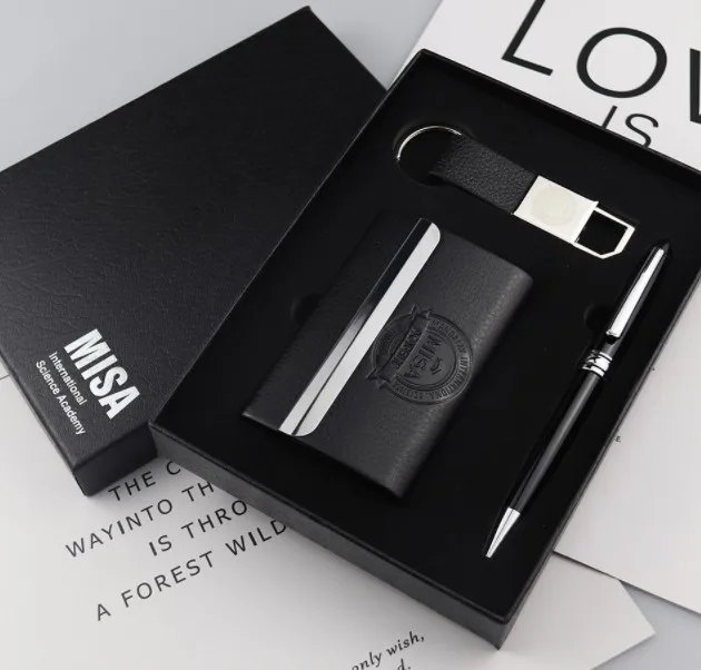 3 model gift set with namecard holder pen and usb business gift set for promotional