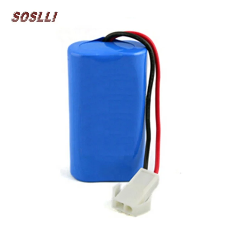 
SOSLLI 7.4V 2200mAh lithium ion battery 18650 lithium battery 