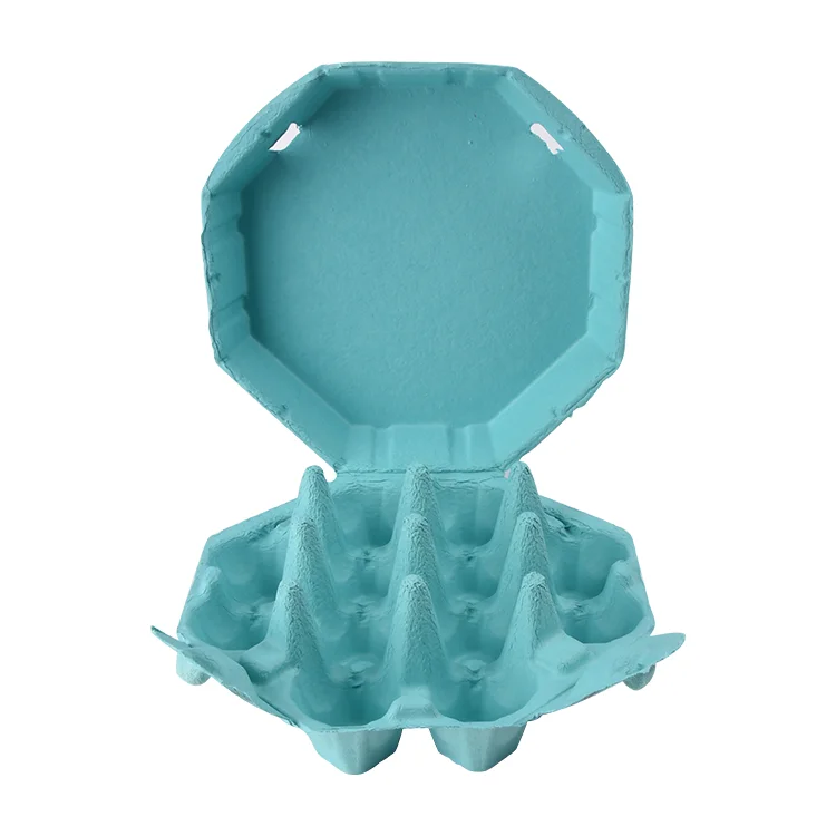Custom Octagon Egg Carton Box Cardboard With Label