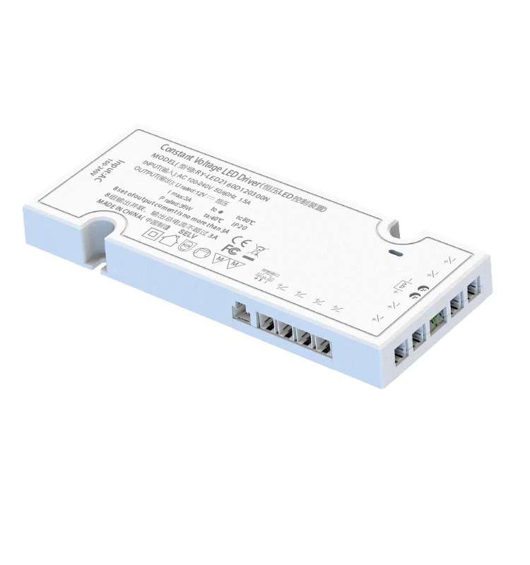 Factory Direct Sales BIS SAA EMC CB CE LED Power Supply 12v 24V 36W 50W 60W 100W 150W Cabinet LED Power Supply