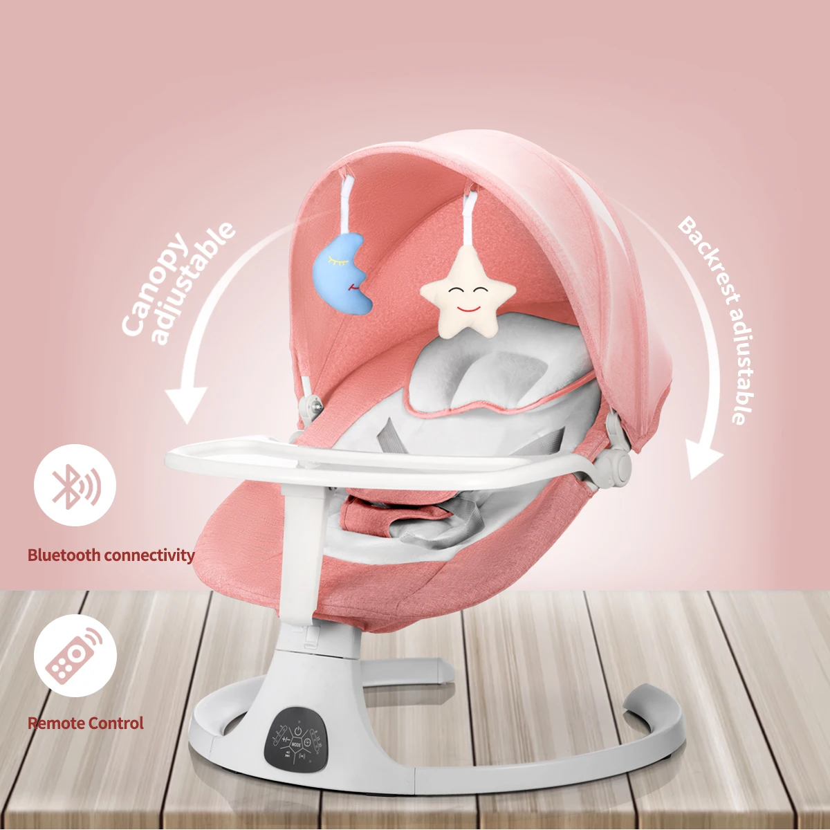 Baby Swing for Infants Electric Bouncer for Portable Swing For Baby Boy Girl Remote Control Baby Rocker