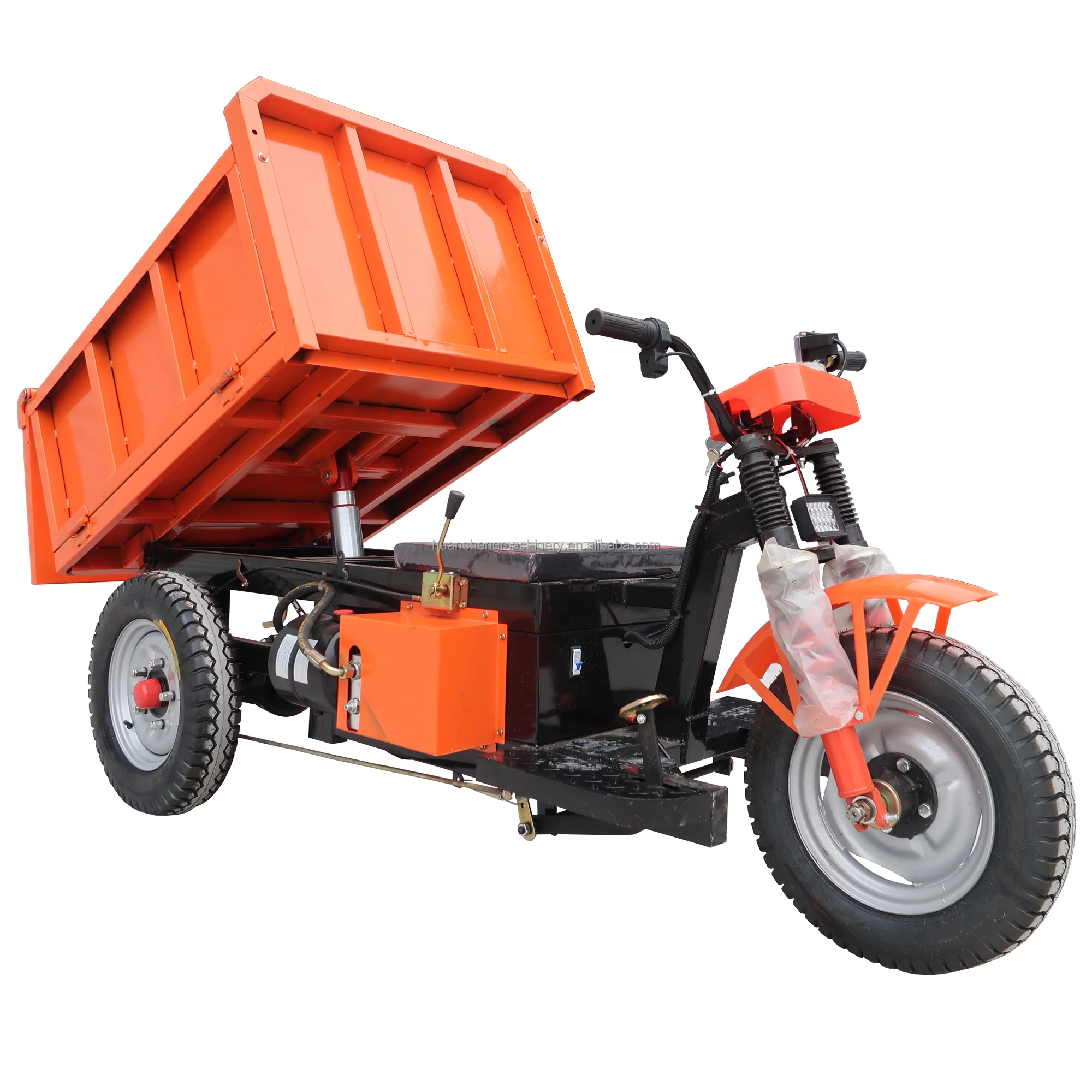Huansheng HS125 Self Loading Dumper with Good Quality Dumper Truck Mini 3 Wheels Mini Dumper Electric