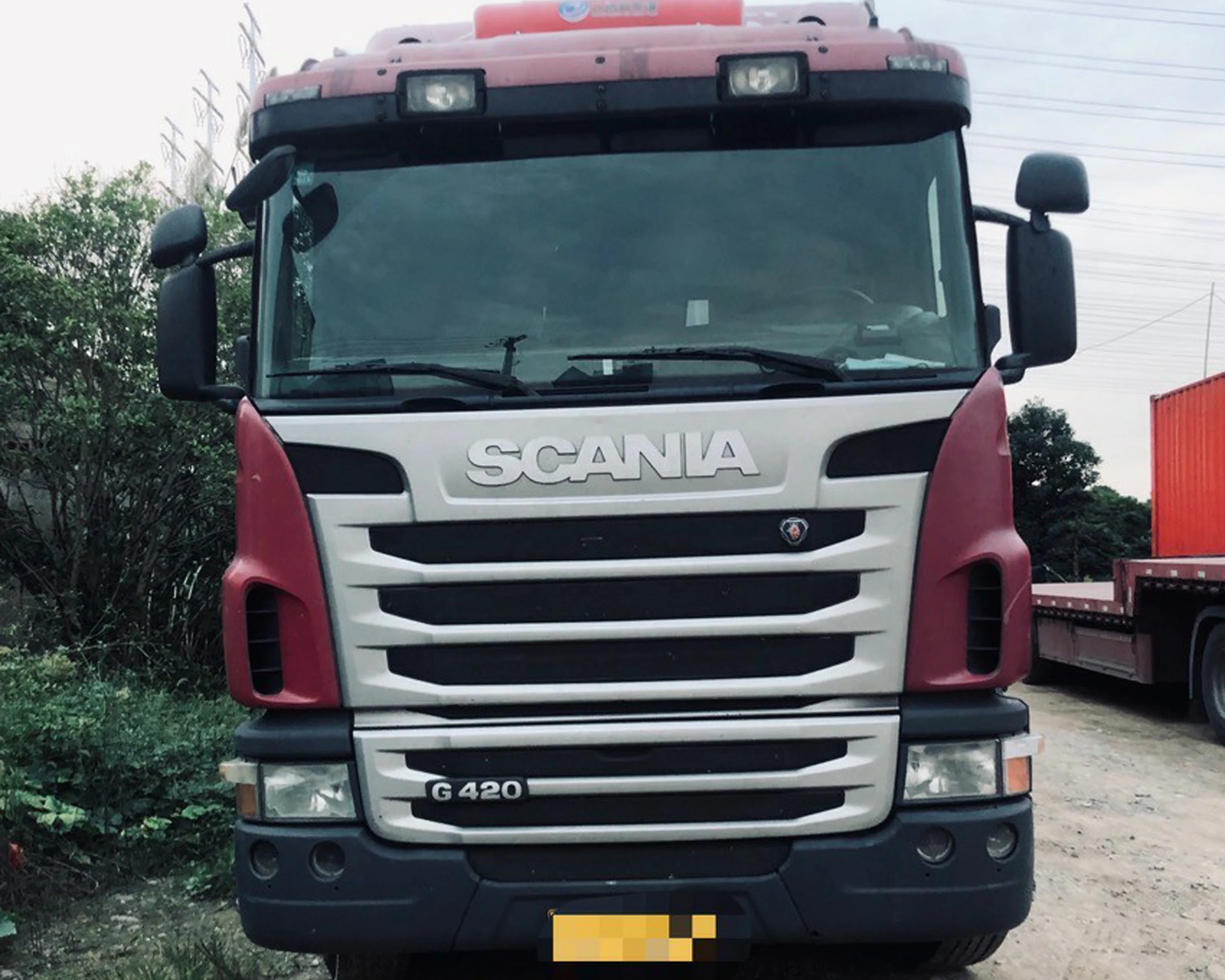  2012 Euro 3 б/у scania G420 тягач-поворотный тягач 460hp 6x2R тележка цена на