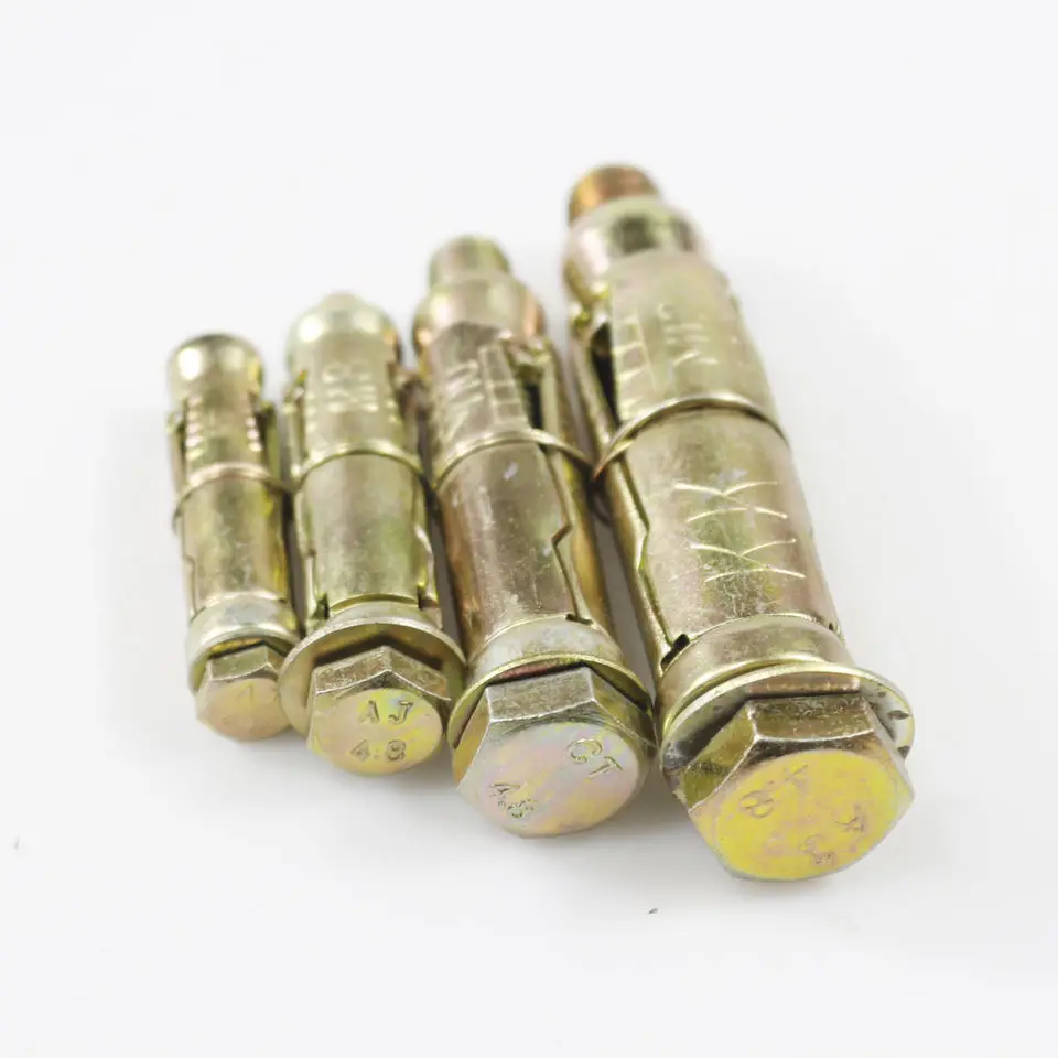 High quality 4 pieces Fix Expansion Bolt rawl bolt  4.8 6.8 8.8 10.9