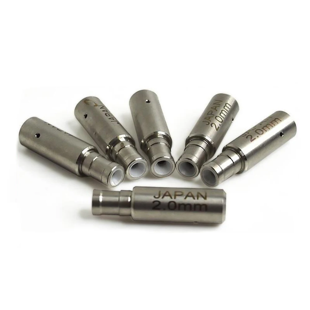 Commercial Silver 6*8*30mm EDM Drilling Spare Parts Ceramic Electrode Pipe Guide