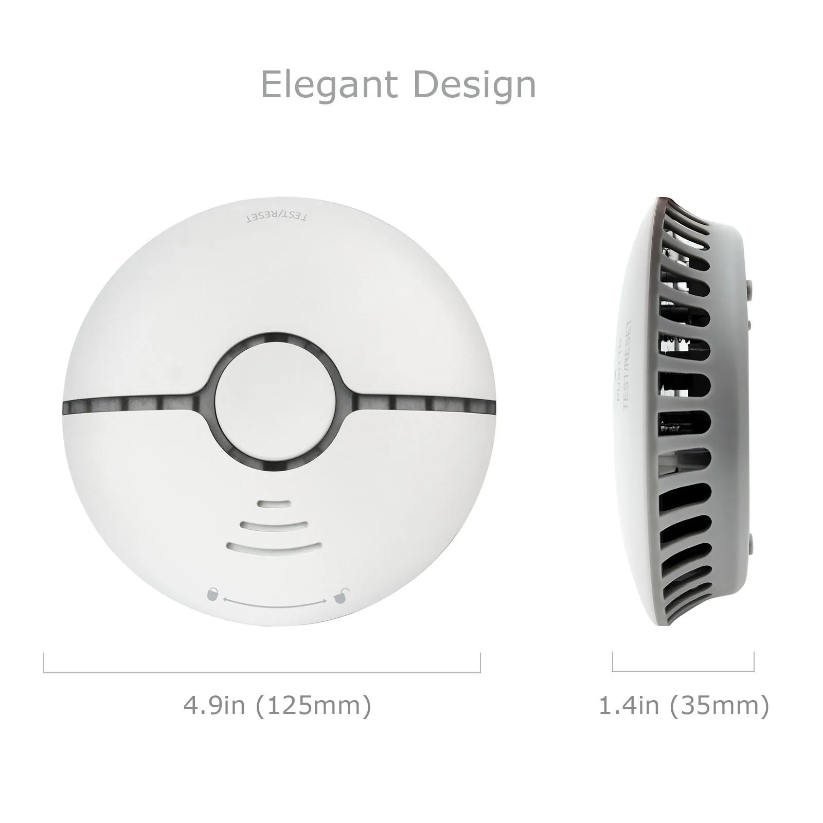 Tuya Smart Home WiFi Fire Smoke Sensor High Sensitivity Safety Smoke Sensor