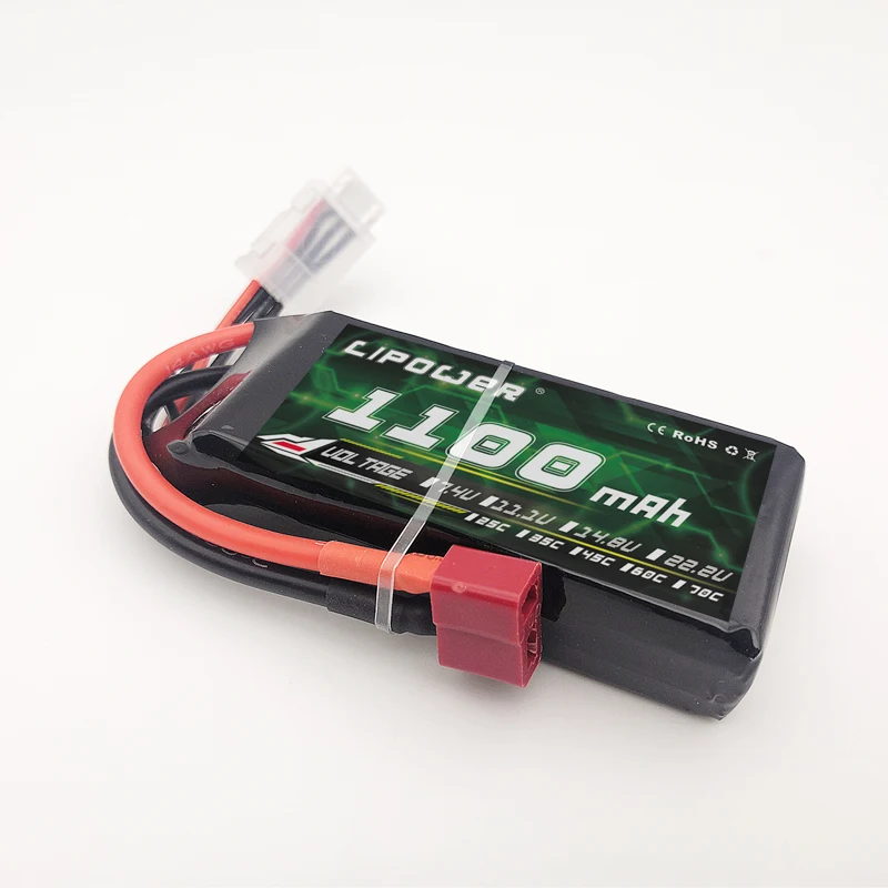 Small Capacity 1100mah 11.1v 22.2v Lipo Battery Pack  35C 60C 1100mah UAV FPV RC Quadcopter Drone Battery