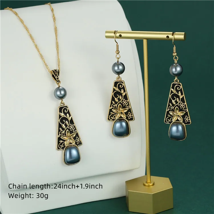 Simple Pearl Pendant Guam Gold Necklace 18k Gold Jewelry Hawaii Jewelry Set Wholesale