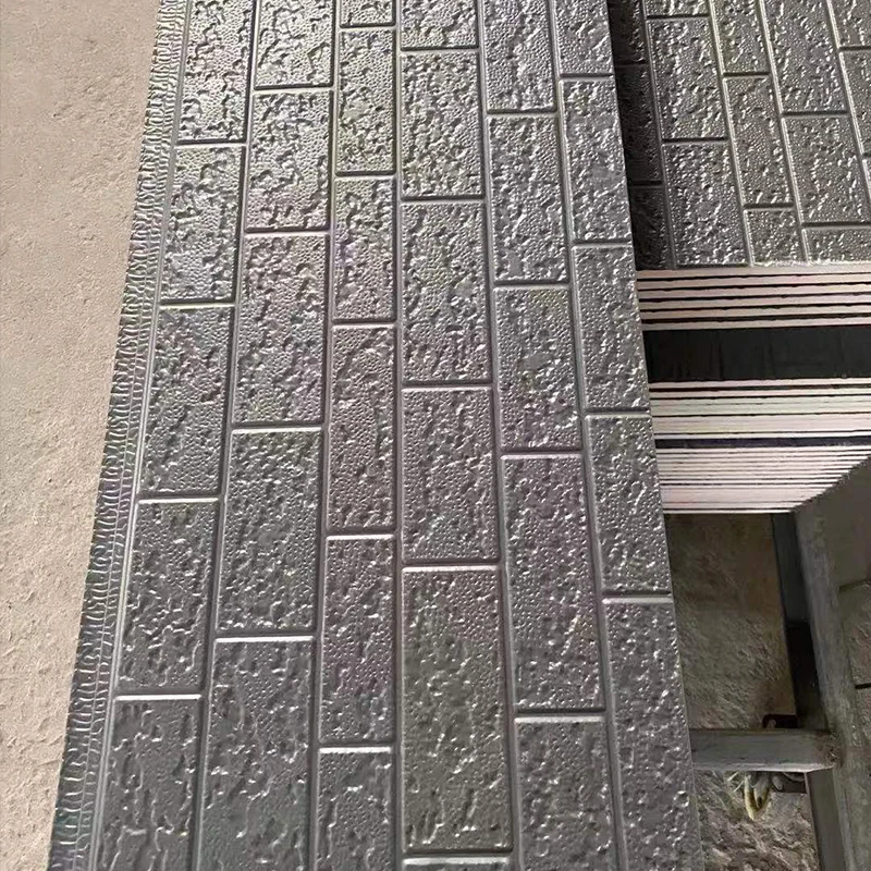 Sandwich panels wall metal sheets PU stone siding for house