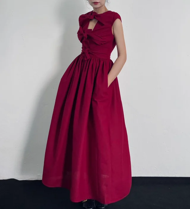 Elegant Dresses Linen Cotton Clothes For Women Reasonable Price Casual Maxi Dress OEM ODM Easy To Wear From Vietnam Manufacturer