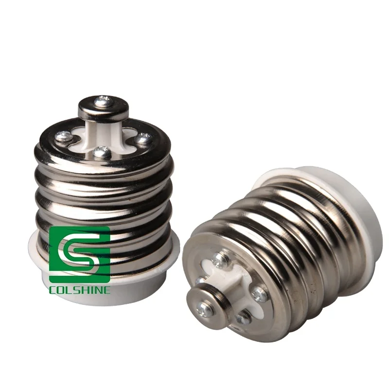 Light Bulb Socket Adapter E40-E27 White Converter