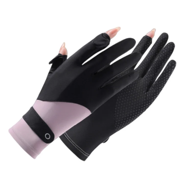 UV Resistant Gloves Women UV Protection Driving Riding Mittens Breathable Sunblock Full Finger Gloves