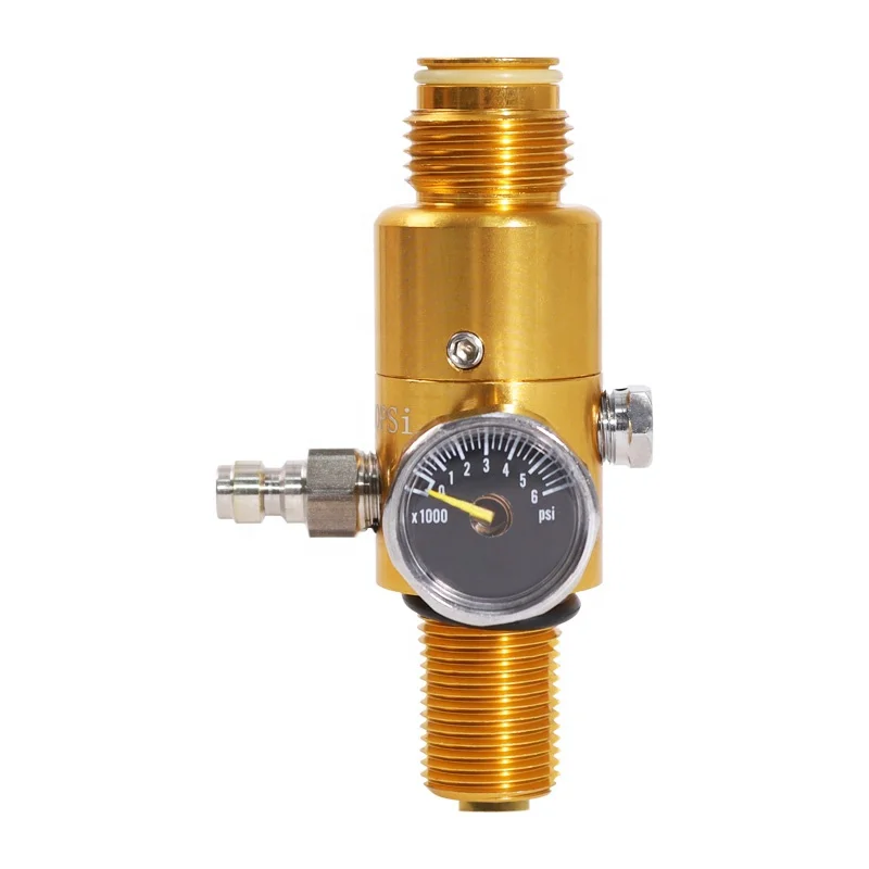 New Golden Paintball Air Tank PCP HPA 4500psi Compressed Air Tank Co2 Regulator Valve Output Pressure
