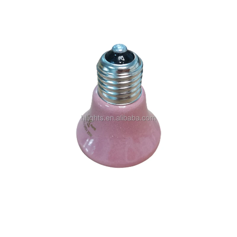 E27 ceramic animal lamps heater bulb 75W 150w chicken 250w infrared lamp for reptiles
