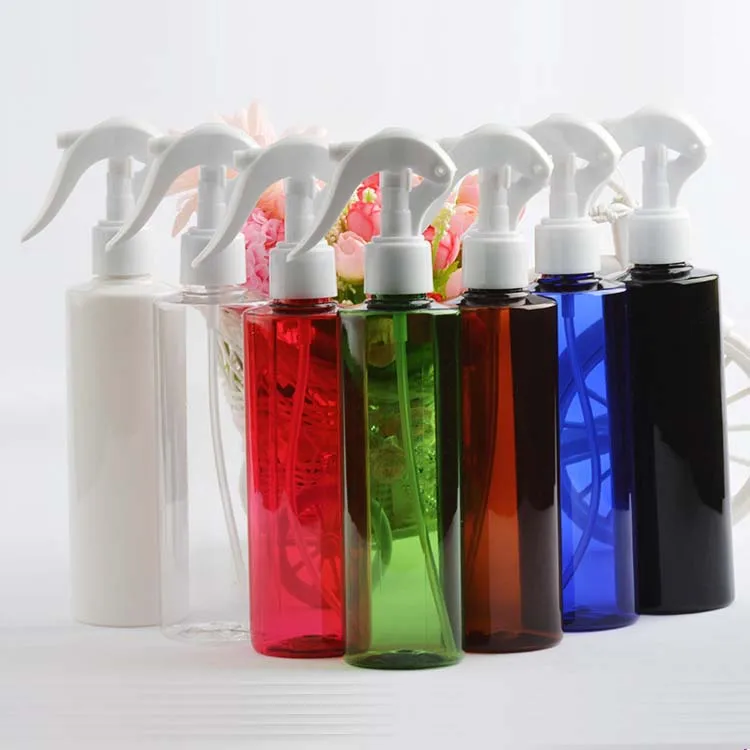 Hangzhou PET Cleaning Liquid Detergent Trigger 8oz Spray Bottle Hot Sale Small MOQ Clear Plastic Skin Care Packaging SGS 250ml