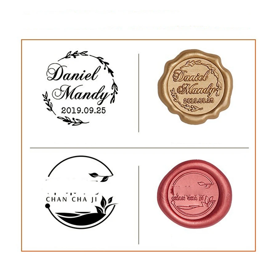 Customized 100pc Logo Wax Seal Sticker Envelope Sealing for Wedding Invitations & Wine Featuring Unique Wine Wax Particles