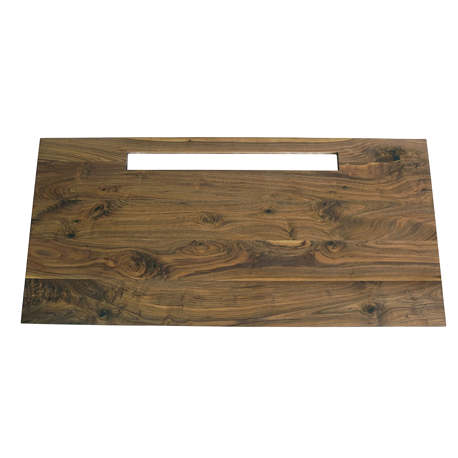 Black walnut solid wood edge glued table top Computer desk top Home office Office building