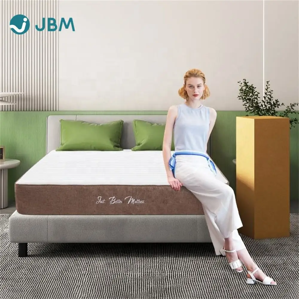 OEM High Density FR Foam Bed Mattress in a Box Hybrid Orthopedic Spring Mattresses Home Furniture Bedroom Furniture Modern
