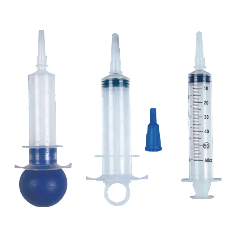 
High Quality Disposable Medicine Oral Feeding Syringe or Bulb Type Irrigation Syringe 
