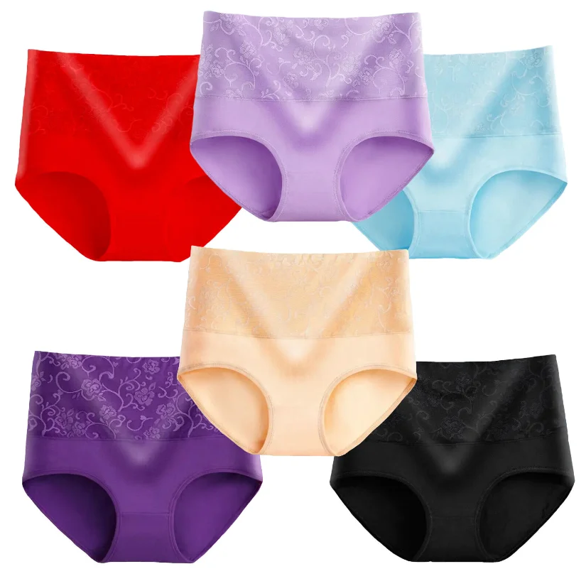 High Waist Tummy Control Slimming Ladies Briefs Women Oversize Underwear Panties