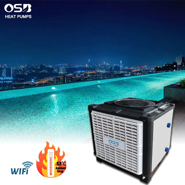 Air Source Heat Pump Water Chiller and Heater  Industrial Air Cooled Screw Water Chiller Heat Pump