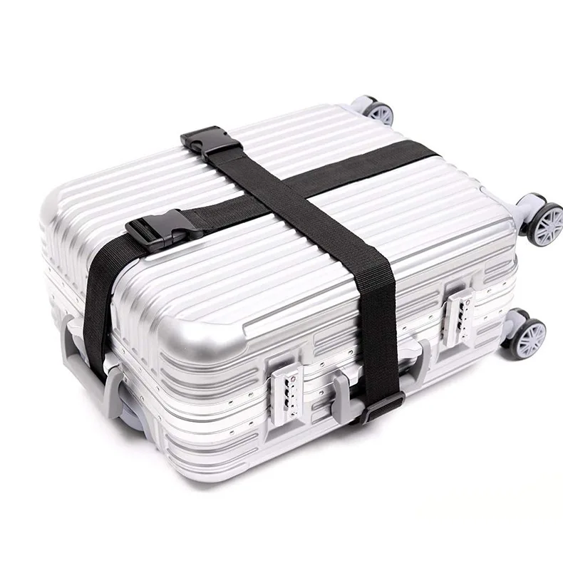 Custom Logo Adjustable Travel Tsa Luggage Belt Webbing Luggage Strap