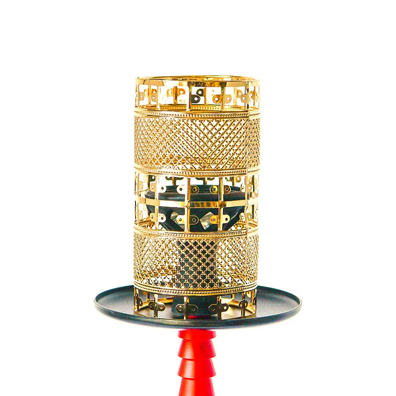 2024 Hookah Accessories Stainless Wind Covers Hollow Windscreen Hookah Wind Cover Anti Scalding Accessories